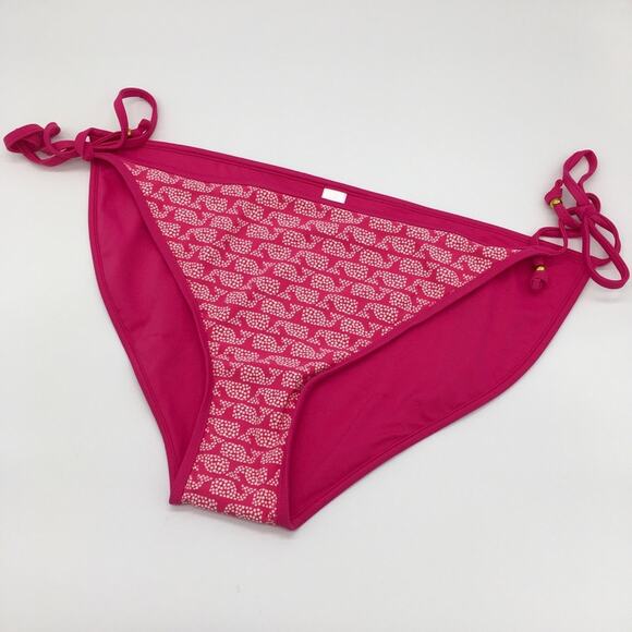 NWOT Vineyard Vines Polka Dot Whale String Bottom - Pink - XL - Picture 1 of 9